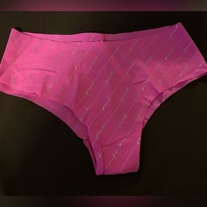 Pink Victoria’s Secret foil cheekster panty